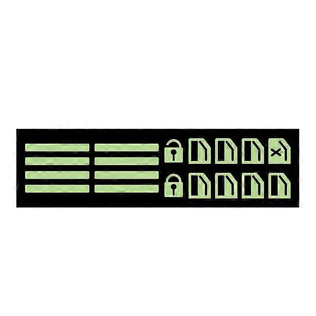 Car Button Stickers Luminous Switch Button Sticker for Car Glow In The Dark Vehicle Door Window Button Decals Night Safety Fluor