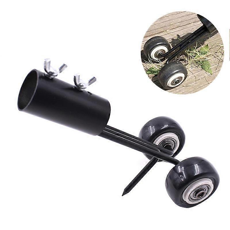 Lawn Rollers Weed hook on Wheels Broom Handle Home Gardening Weeding Tools