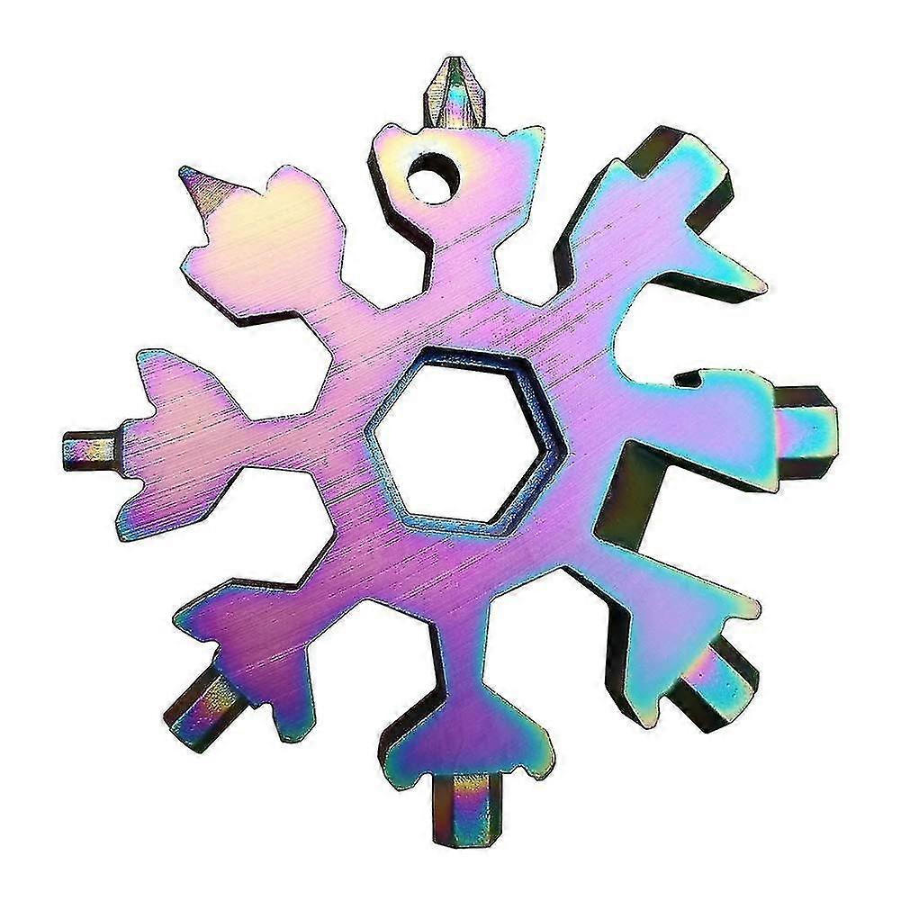 Snowflake Multitool, 18-in-1 Stainless Steel Snowflake Standard Multitool, Snowflake Wrench With Box