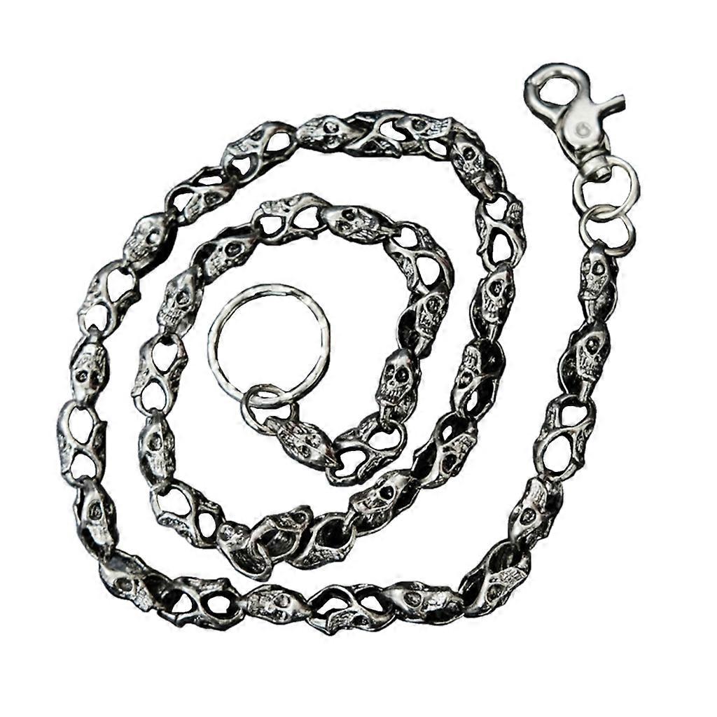 Casual Skull Pant Chain Double Hook Heavy Strong Biker Wallet Chain Punk