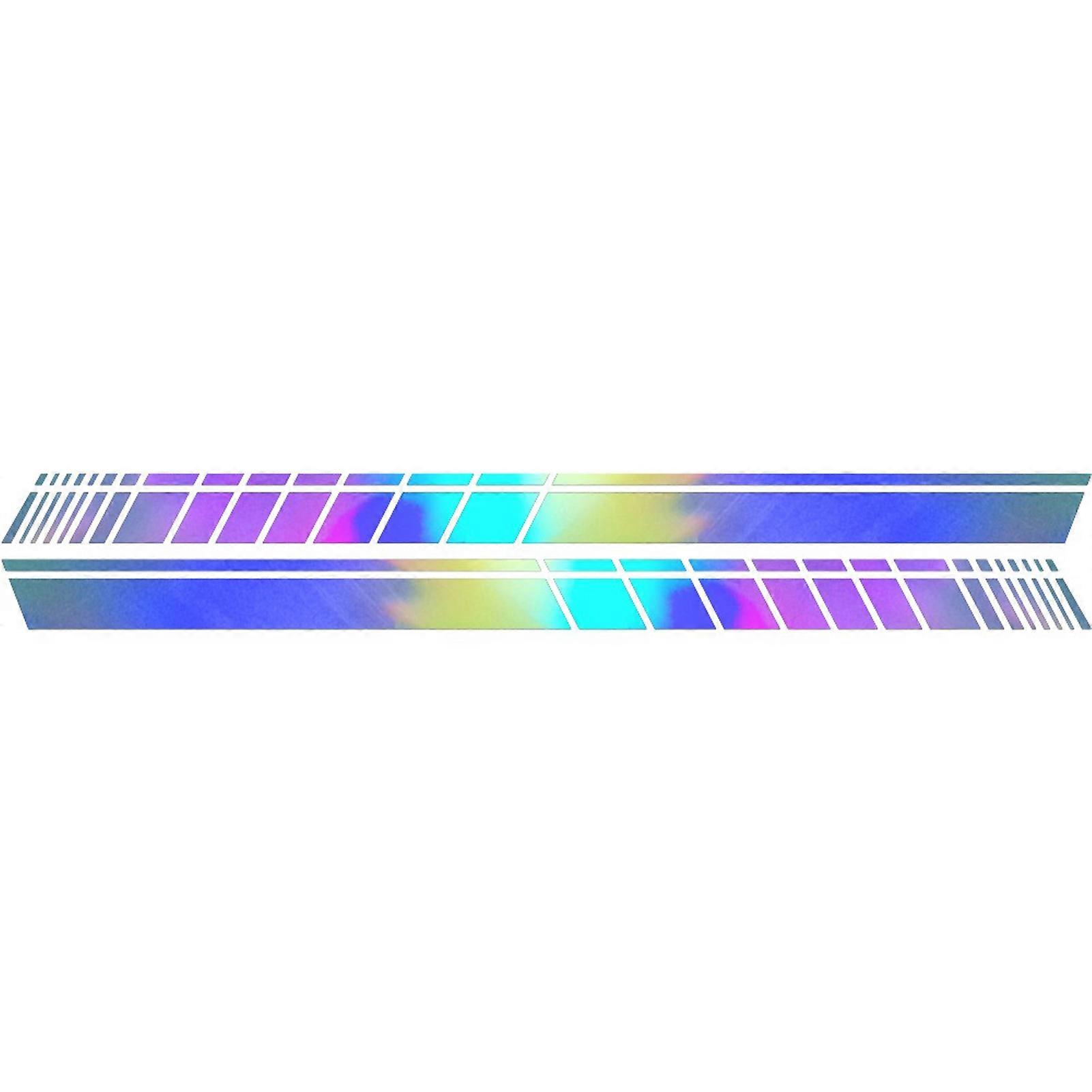 2Pcs Car Side Stripe Self-adhesive Good Visual Effect Waterproof Car Body Both Side Graphics Decal for ATV