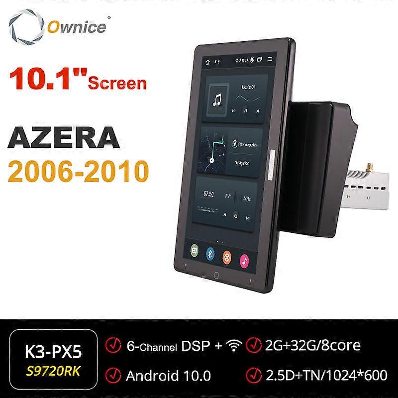 Tesla style PX6 DSP Android 10 Car Multimedia Video Player Rotatable 1920*1080 Navigation GPS Radio For Hyundai AZERA 2006-2010