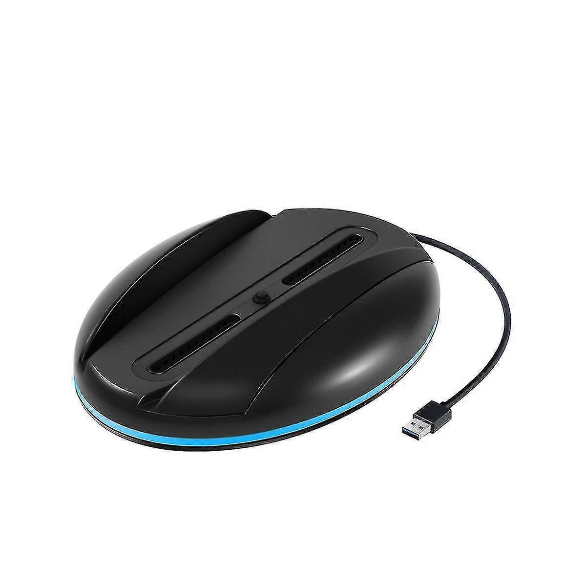 قاعدة عمودية جديدة تماما لملحقات ألعاب 7 ألوان مع 3 منافذ USB حامل وحدة التحكم حامل RGB (bla