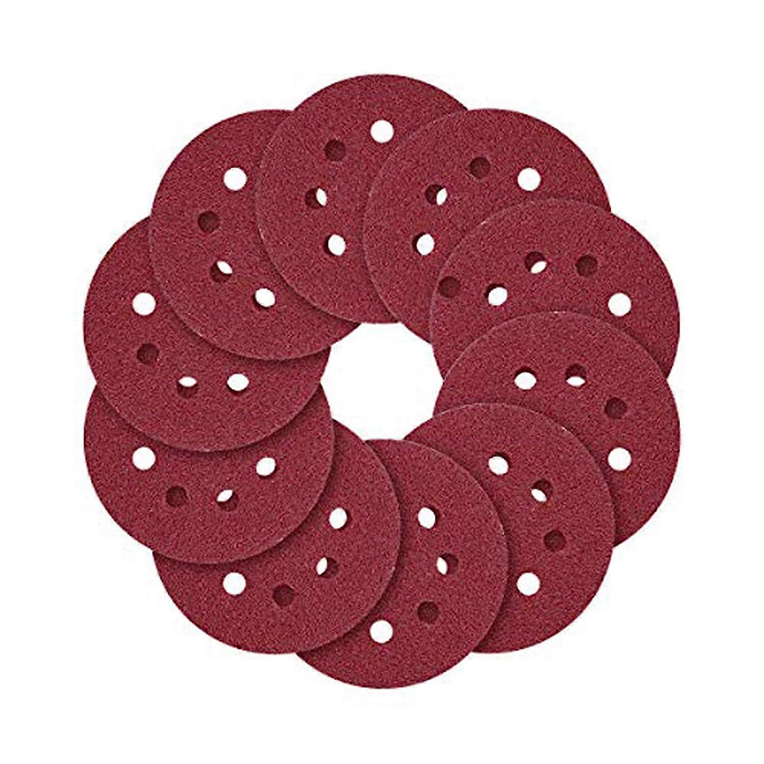 70PCS 5-Inch Hook and Loop Sanding Discs - Assorted Grits Sandpaper Set