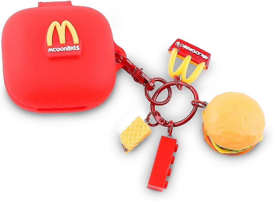 Fit מיועד לאוזניות חדשות Beats Fit Pro 2021, אוזניות Beats Fit Pro Cartoon Silicone כיסוי מארז טעינה עם מחזיק מפתחות בובה חמוד גוף מלא נגד -