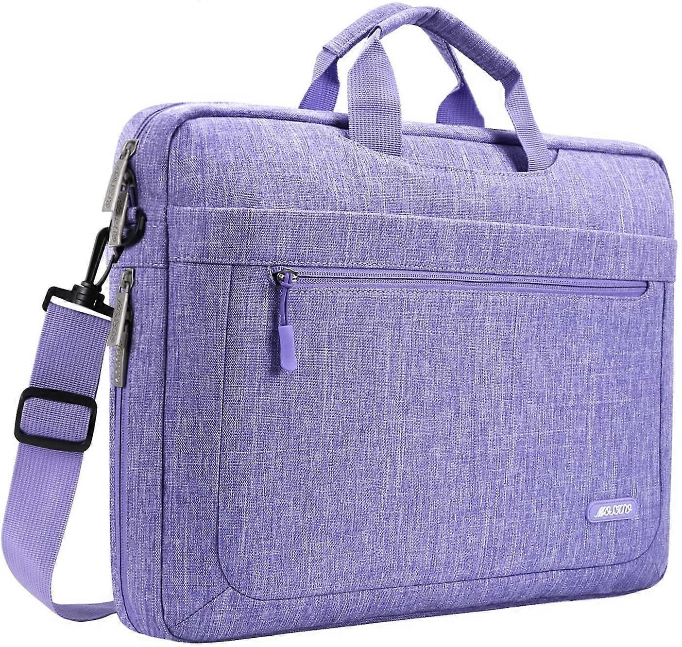 حقيبة كتف للكمبيوتر المحمول باللون الأرجواني متوافقة مع ماك بوك برو 16 بوصة 2021 M1 Pro / M1 Max A2485 / 2019-2020 A2141 / Pro 15 A1398 ، 15-15.6 بوصة