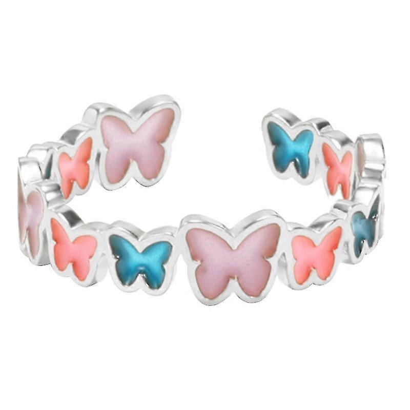 Luminous Butterfly Ring Simple   Ring Opening Adjustable Index Finger Ring