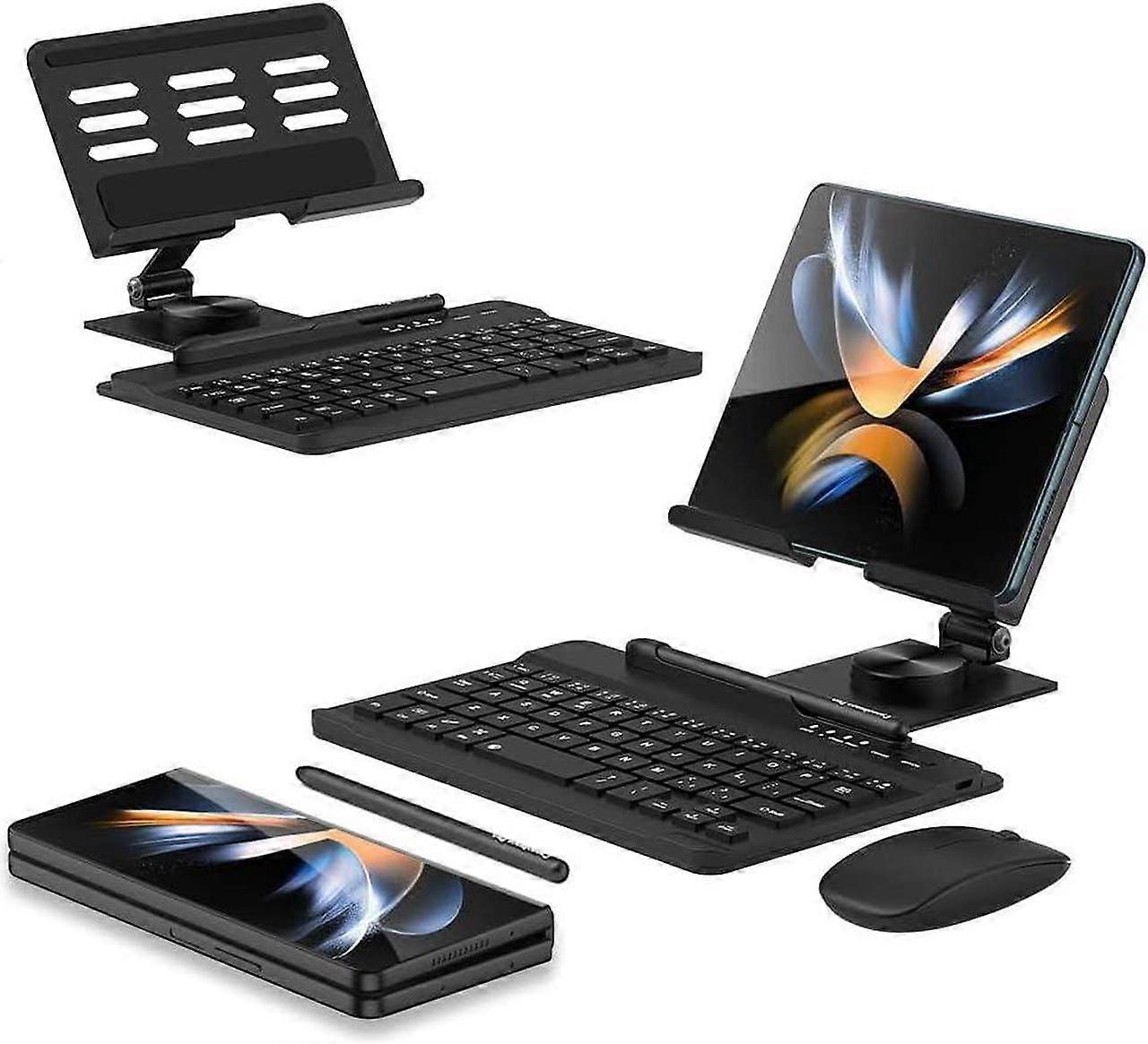 for Samsung Galaxy Z Fold 6/5/4/3/2 Adjustable Stand for Desk, Fully Foldable & Portable Z Fold 6 Stand, Office Mobile Phone Stand Holder with Capacit