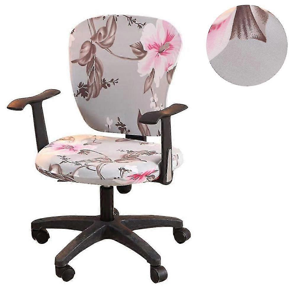كرسي مكتب الكمبيوتر يغطي العالمي للتمدد البوليستر قابل للغسل الدوار كرسي slipcovers ، فقط كرسي يغطي