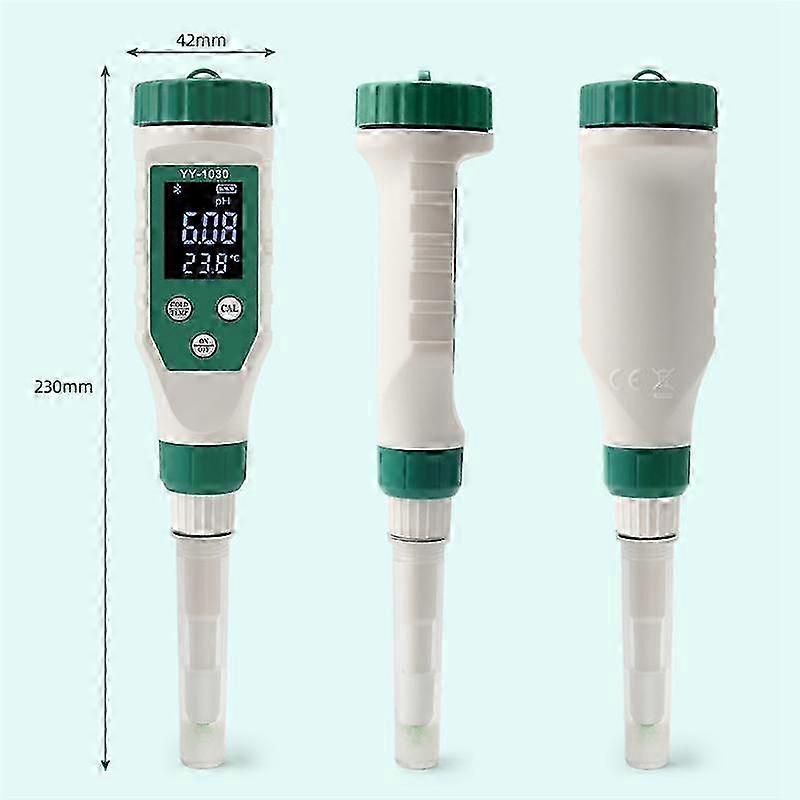 Digital Bluetooth Food Ph Meter 0.00-14.00 High Accuracy Sensor Smart Temp Acidity Tester For Brewi