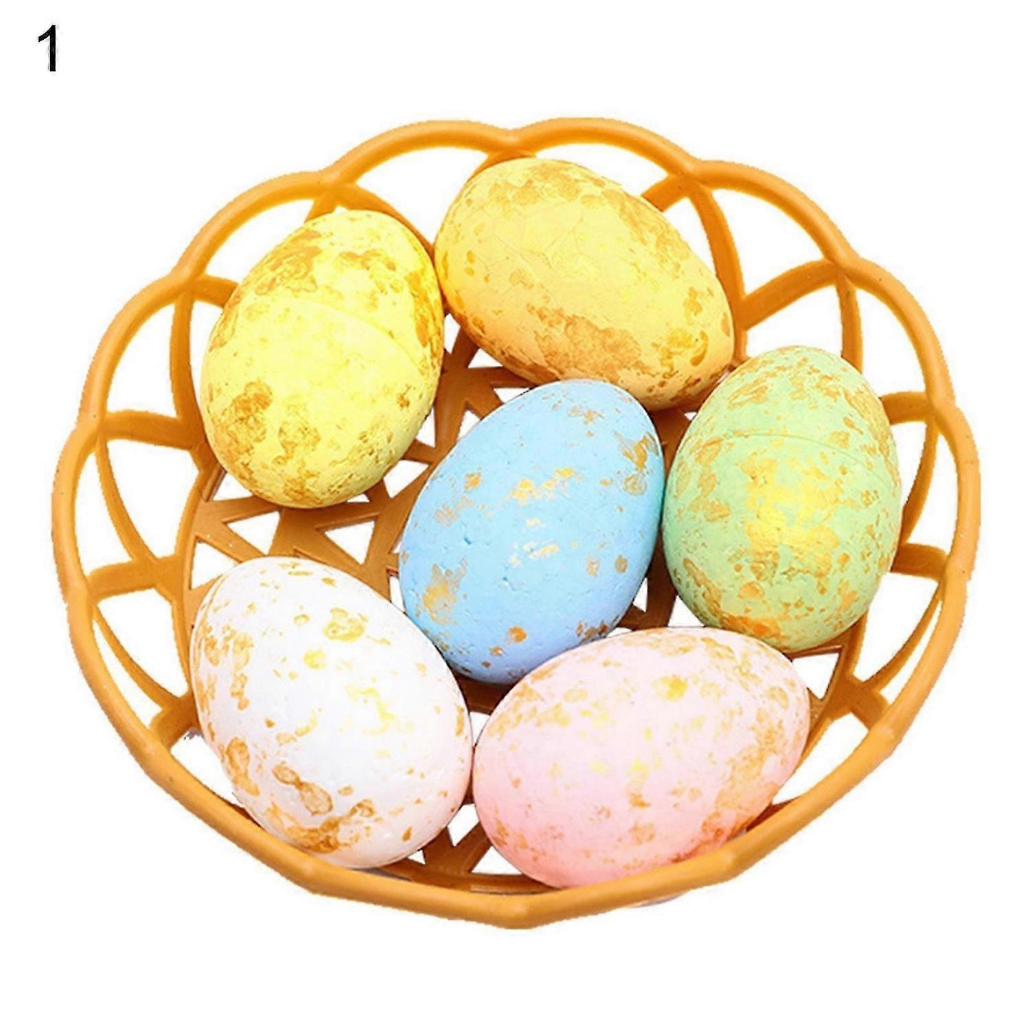 MengXi 1 Set Vivid Festive Touch Artificial Easter Egg Polystyrene Styrofoam Beautiful Simulation Ea