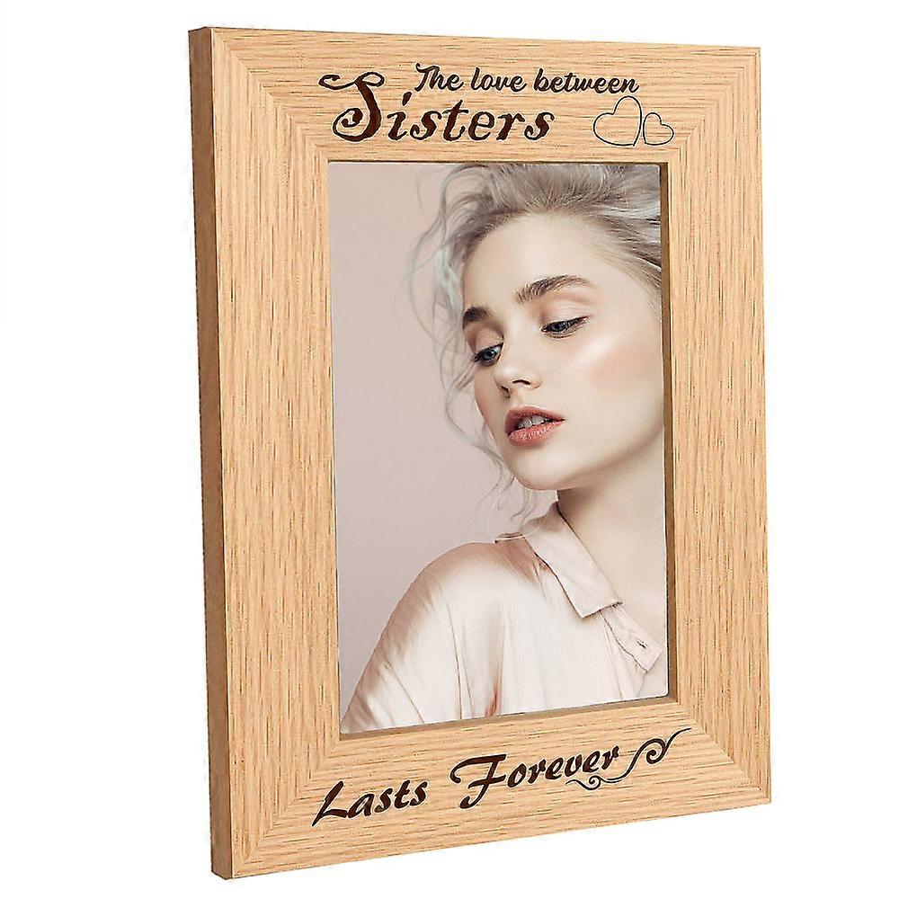 Natural Wood Photo Frames for Tabletop Display Photo Frame Rectangle with Word Word 200x150mm