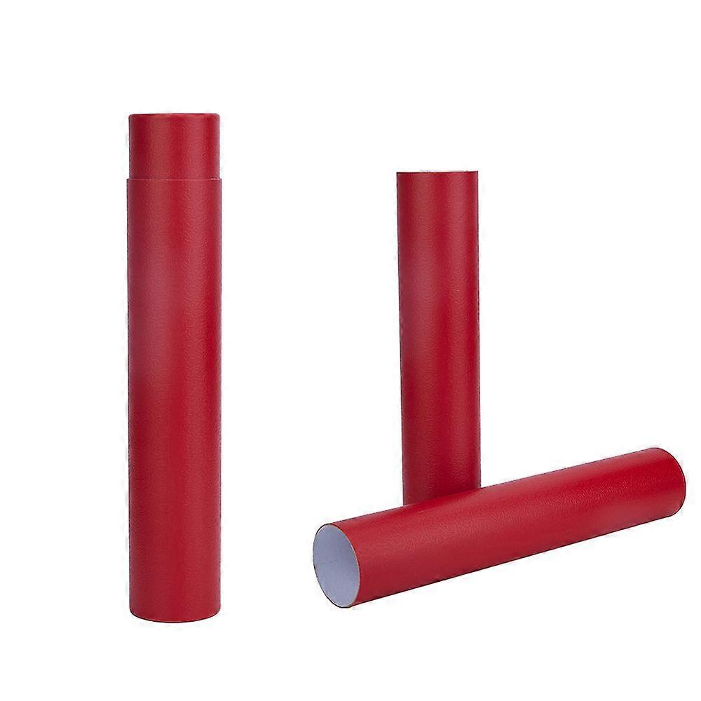 Column Paper Storage Gift Boxes Calligraphy & Painting Packaging Case FireBrick 6.5x35cm