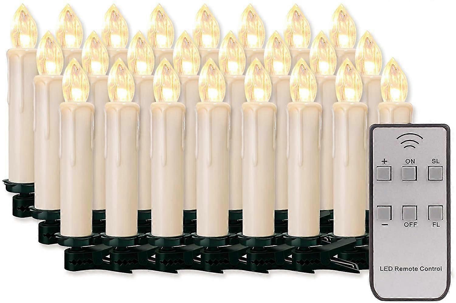 20 جهاز كمبيوتر شخصى أدى الشموع أدى أضواء الجنية اللاسلكية تعتيم الشموع شموع عيد الميلاد عديمة اللهب لشجرة عيد الميلاد, زينة عيد الميلاد, حفل زفاف, بيرت