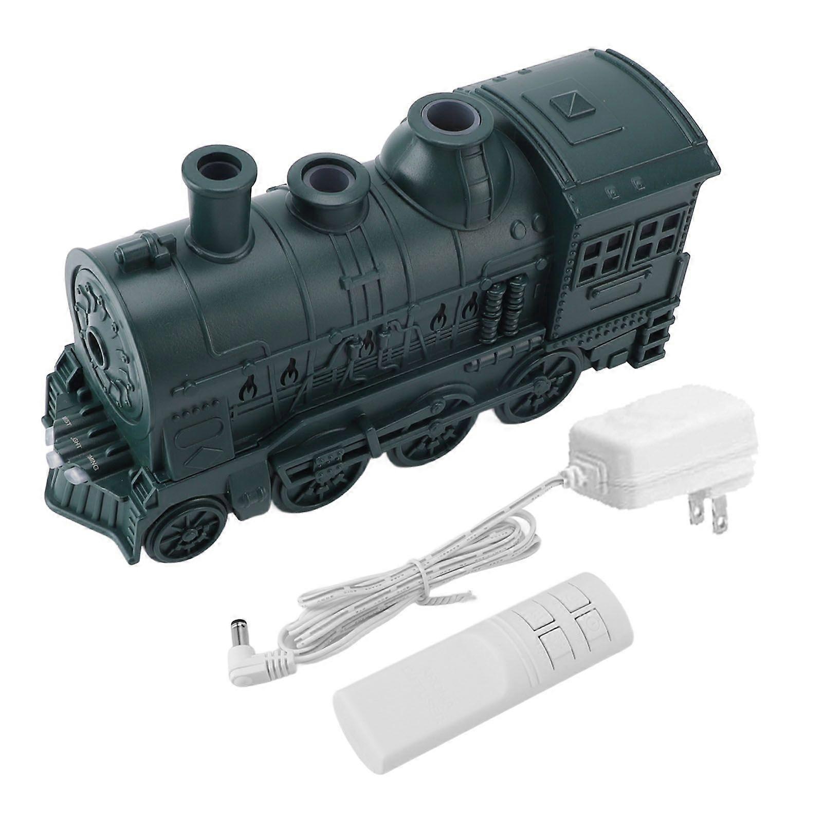 Diffusore di Oli Essenziali 300ml 2 Modalità di Luce Forma A Treno Aroma Nebbia Fredda Umidificatore Con Telecomando Timer Per Camera Da Letto Ufficio Desktop