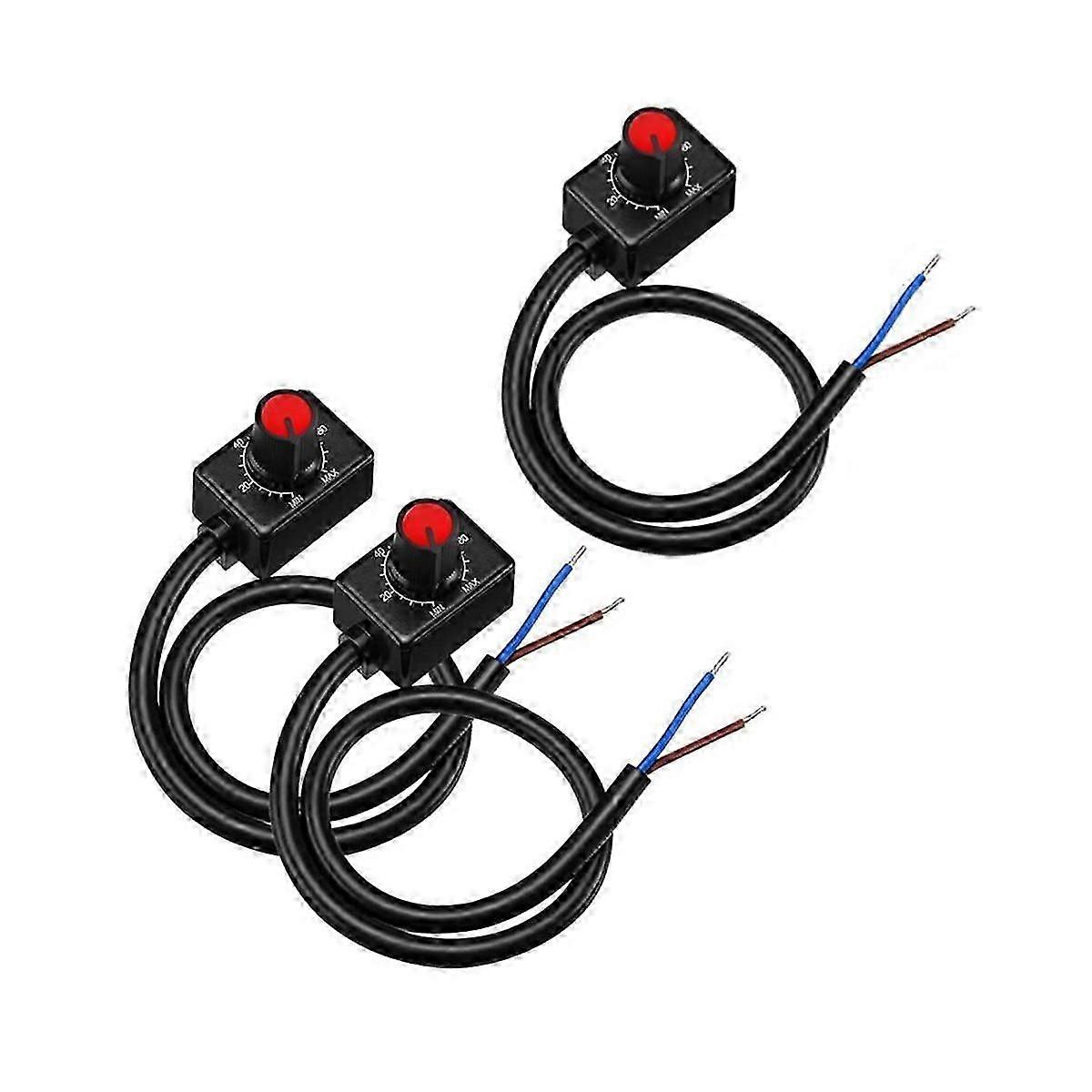 DC 0/1-10V Knob LED Dimmer, Low Voltage Passive Dimmer PWM Dimming suitable for 0-10V or 1-10V Dimmable Elec