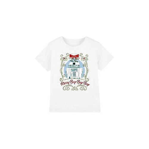 Camiseta de Natal Star Wars Merry Beep Boop Beep R2-D2 para Crianças/Crianças