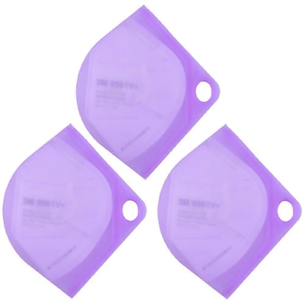 Silicone Face Mask Storage Bag 3 Pieces Waterproof Storage Case