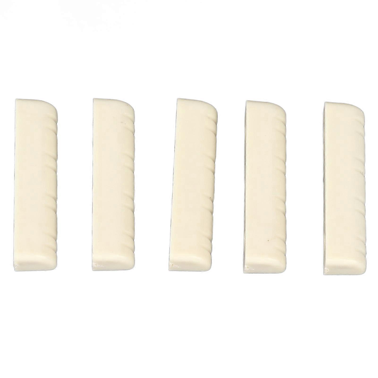 5Pcs Guitar Nut 30mm Plastic Pre Slotted 8 String Nut Instrument Accessory for Replacement