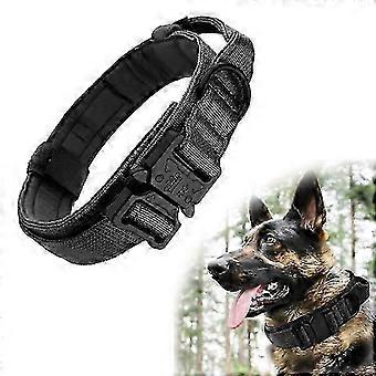 Tactical Dog Collar with Military Collar and Handle (L)