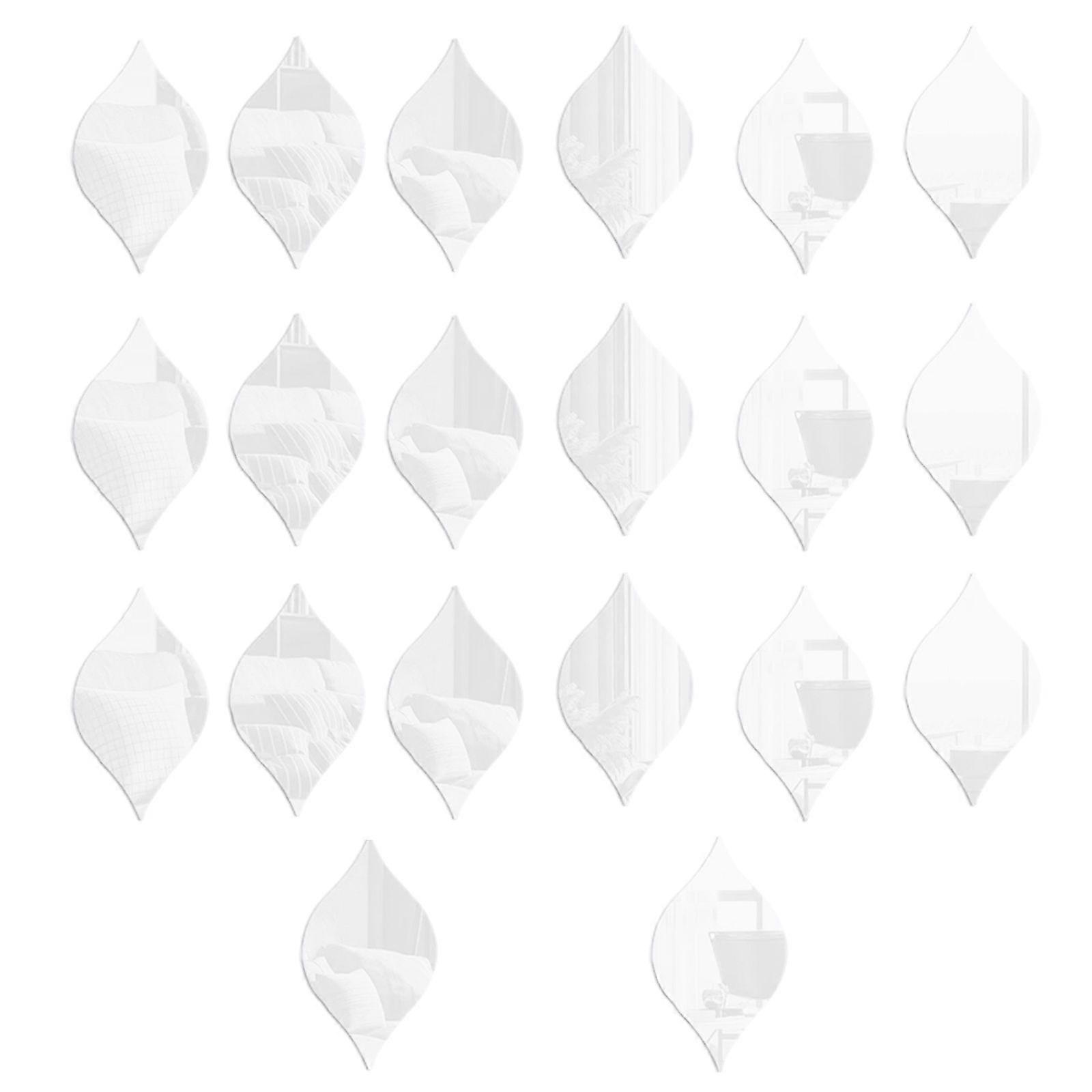 20 Stück Acrylspiegel - Wassertropfen-Stil