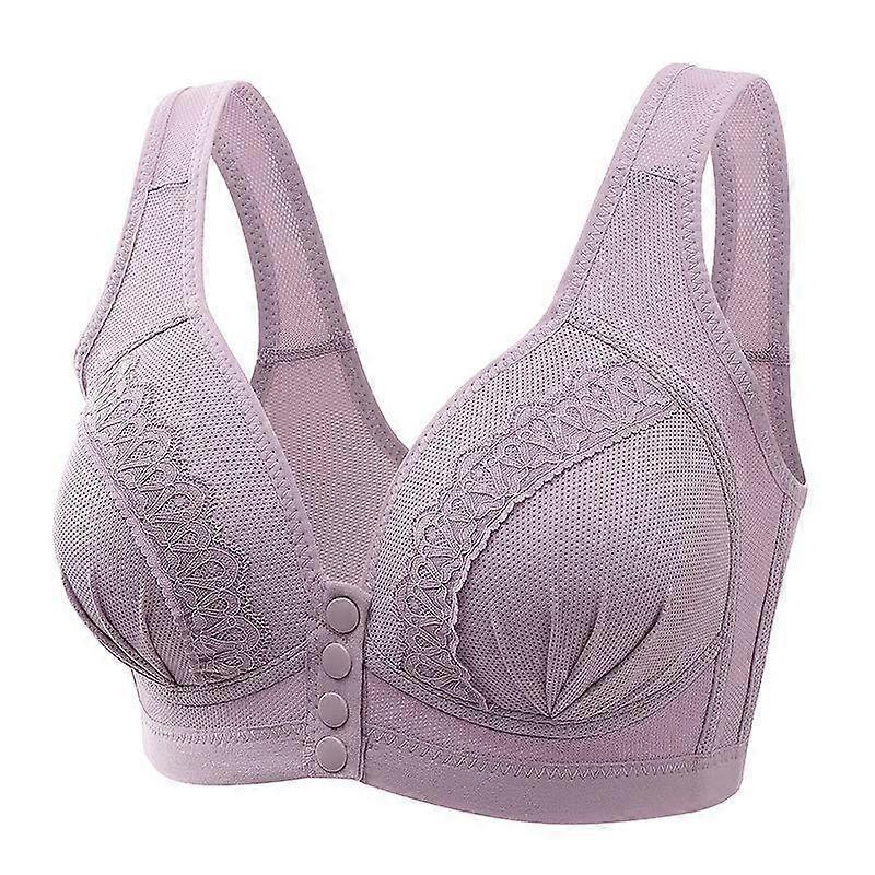 Front Closure Push Up Bra - Seamless, Wireless, Large Sizes