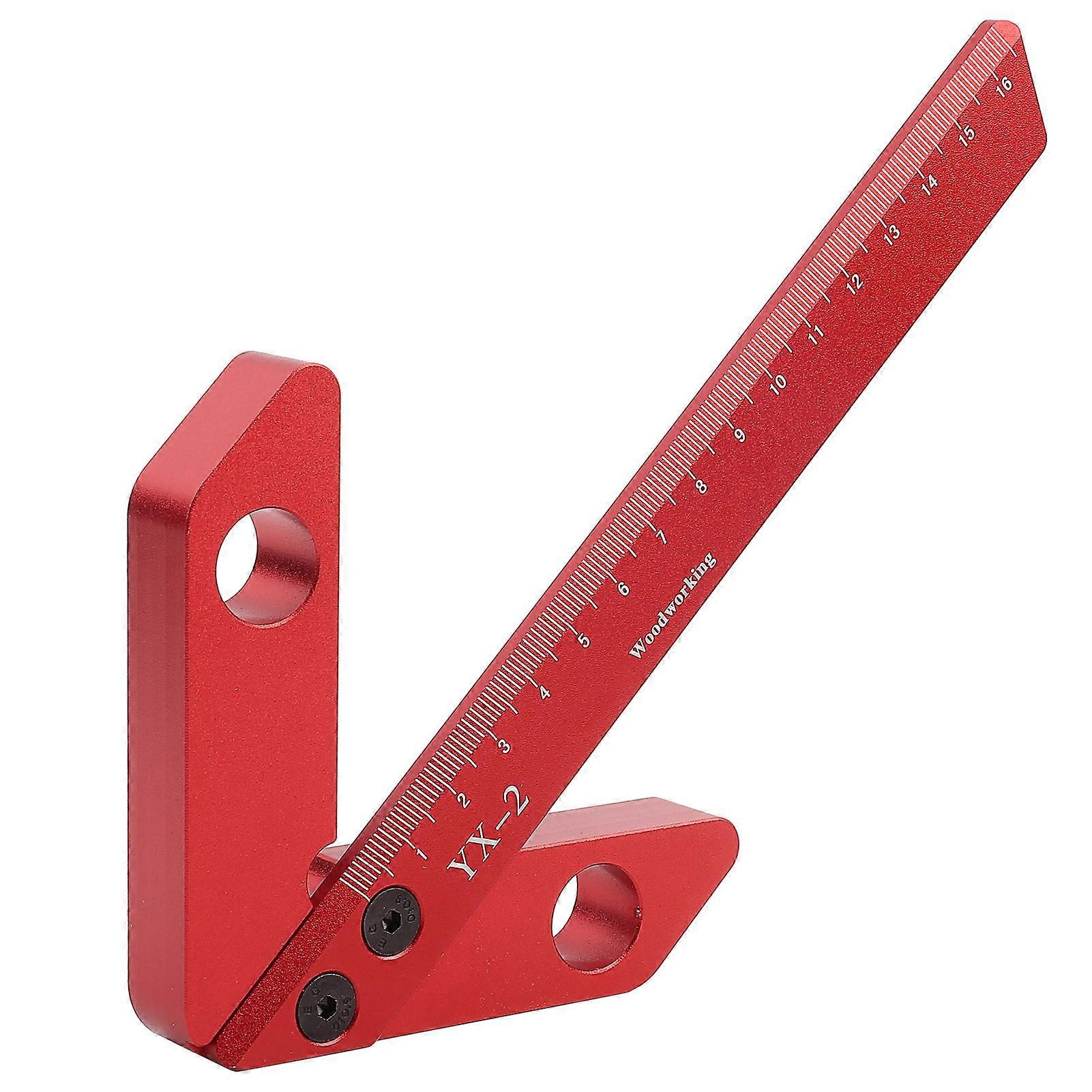 45/90 Degree Carpenter Right Angle Ruler, Heart Shaped Round Ruler