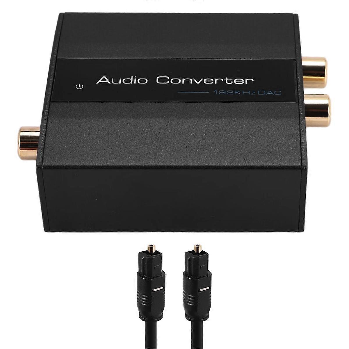 Optical to Converter Audio Converter Digital to Analog Audio Coaxial to Adapter 3.5mm AUX with Optical Cable