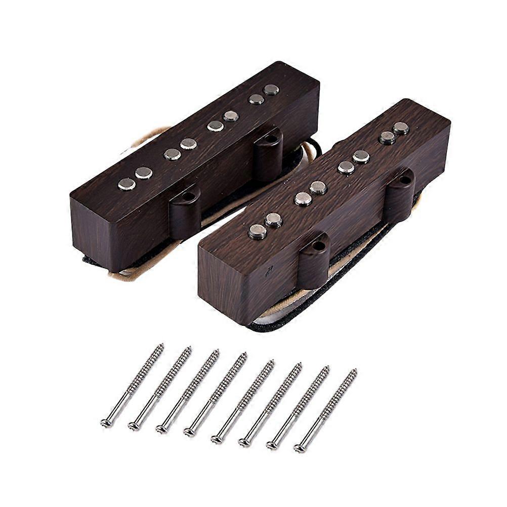 4 String Guitar Pickup Set with Pickup Frame for Electric Guitar Parts Replacement