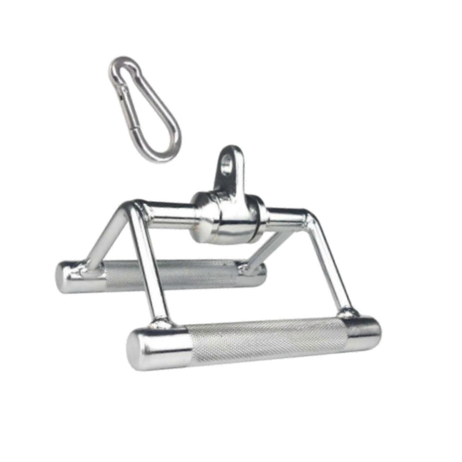 Double D Row Handle Portable Steel Press Down Bar for Fitness Workout Tricep