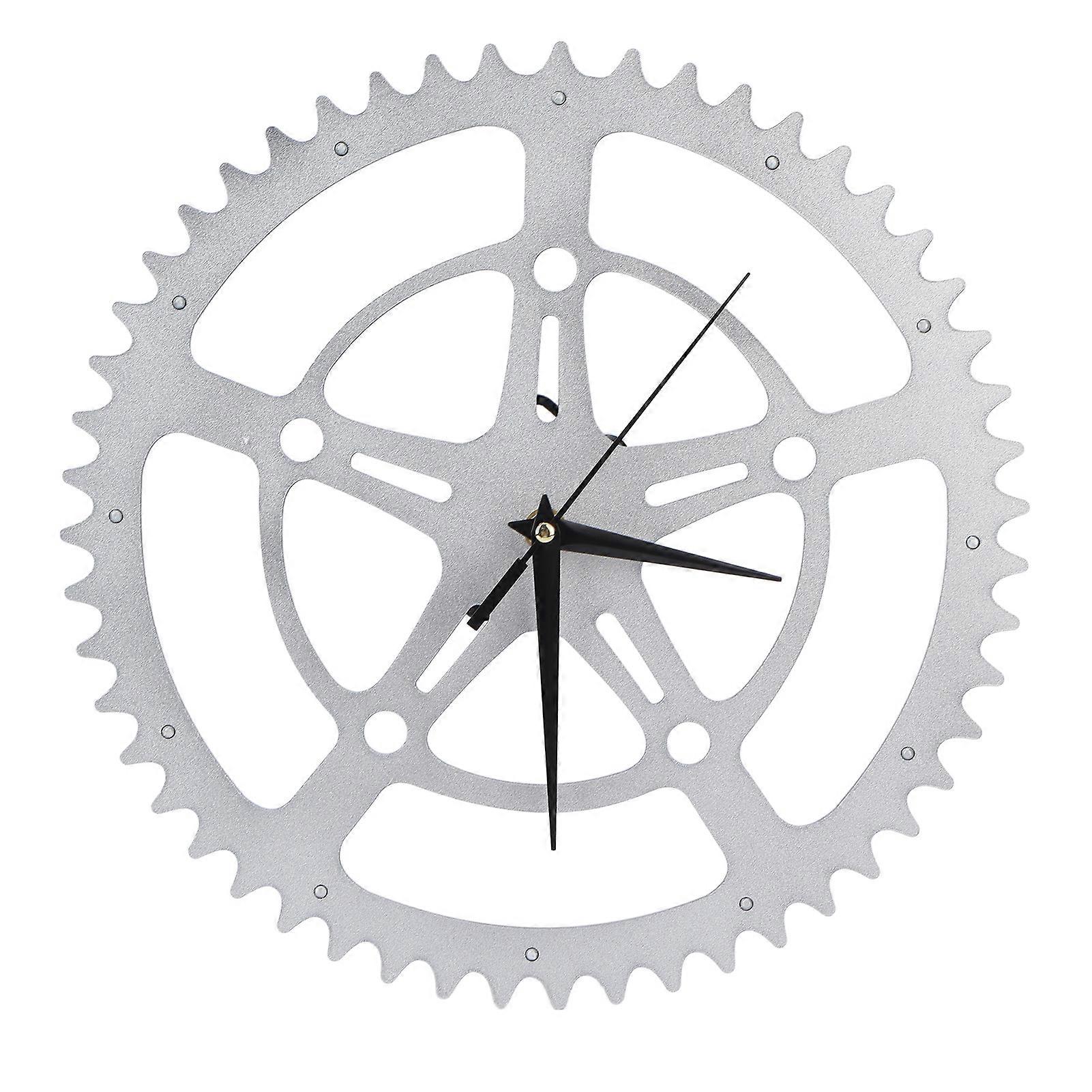 Frameless Pentagram Gear Wall Clock with Silent Movement for Home Decor and Unique Gift Ideas
