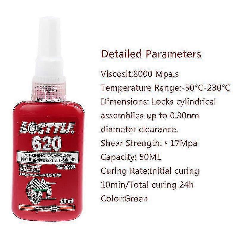50ml 620 Retaining Compound Thread Locker Adhesive Glue Multi-purpose Use