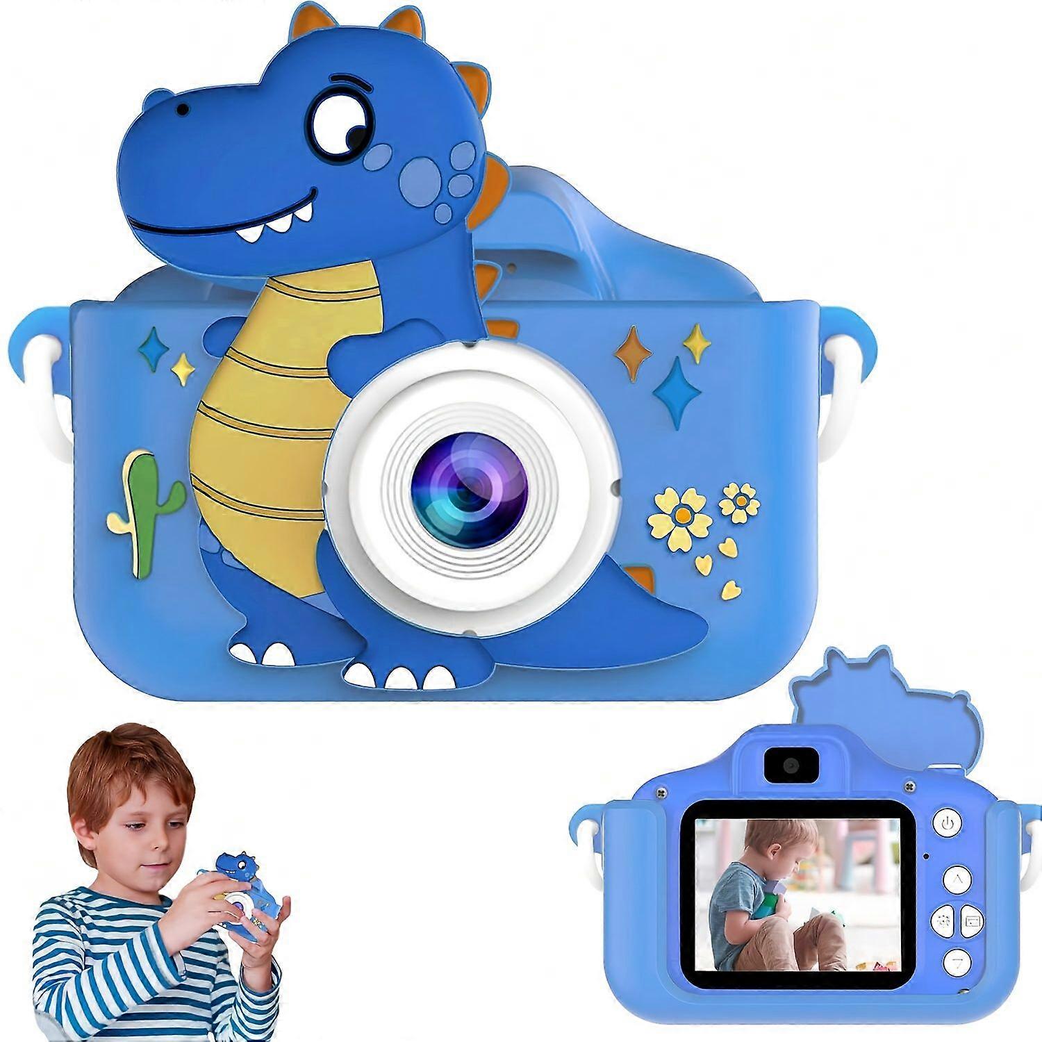 Digital Camera 1080P Kids Dual Camera With Video Function Blue