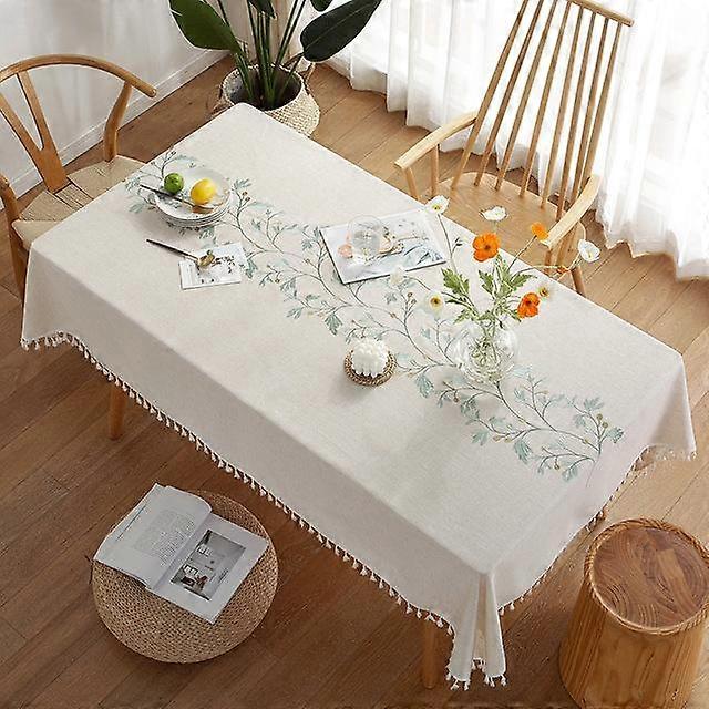 Nordic Style Ins Style Dining Table Cloth Coffee Table Fabric Cotton And Linen Rectangular Simple Tablecloth Table Runner Table