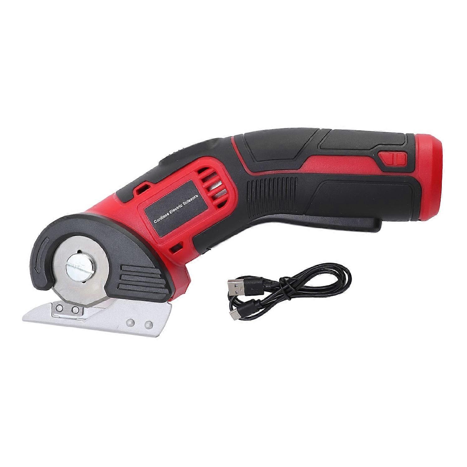 Electric Fabric Cutter Press Type Cordless Craft Scissors for Cloth Carpet Leather Built in Battery