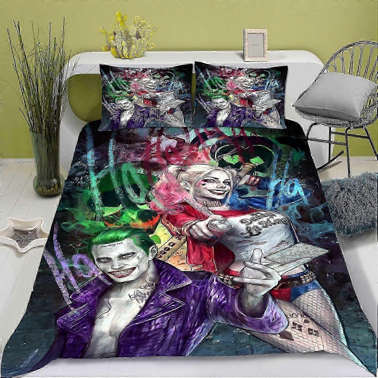 J576 Bed Sheets 3D Marilyn Monroe Duvet Cover Set Soft 3 Piece Bedding Set boys Print Pattern Comforter Cover Set with Pillowcase Quilt Cover with Zip