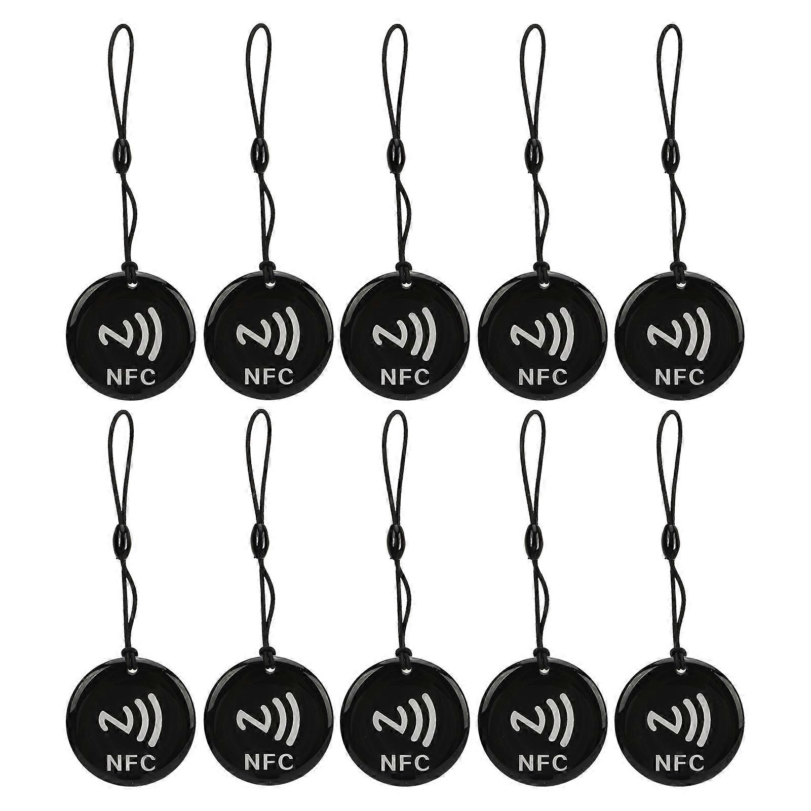 10 Pcs NFC Card 8Kbit Storage 13.56MHZ 106KBoud Rewritable Access Tag Waterproof IC Card