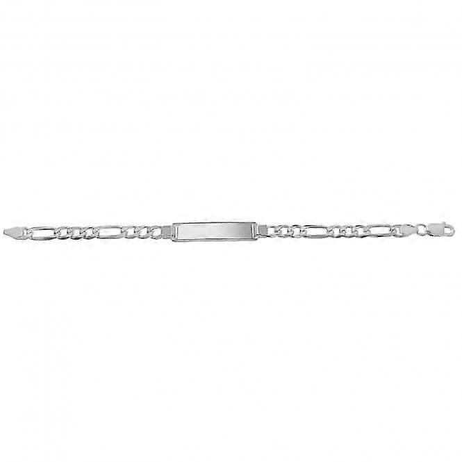 Acotis Bracciale Id in Argento Figaro Pave G2106
