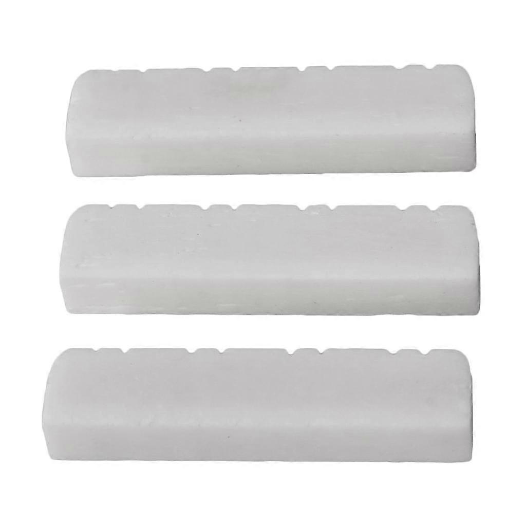 3 Pcs Replacement Mandolin Nut Bone Slotted Nut for 8 String Mandolin Parts