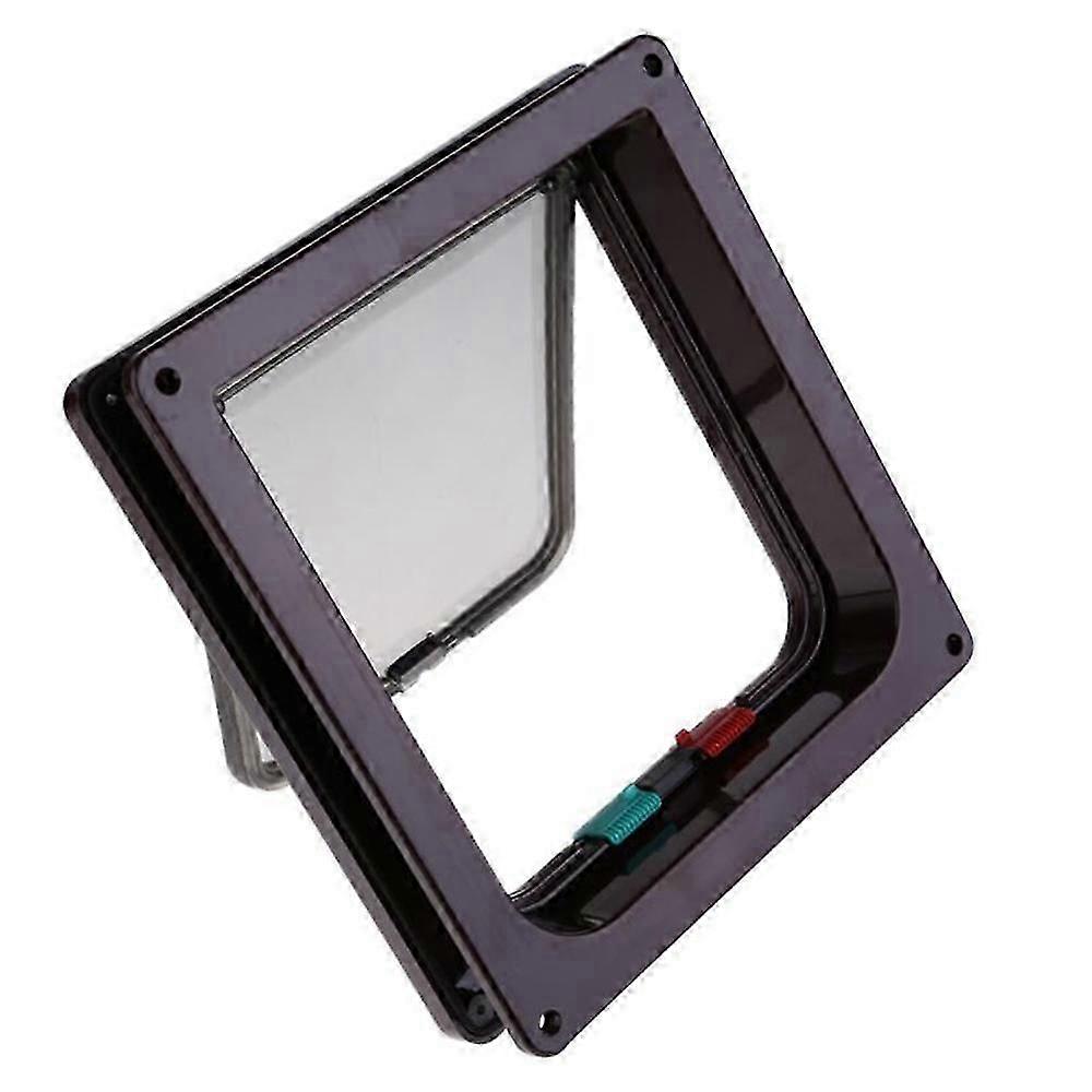 猫犬フラップドア、4ウェイロックペットドア付きインテリアエクステリアドア用