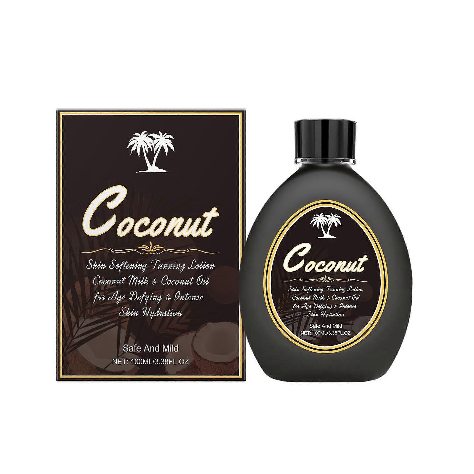 Lotion bronzante à la noix de coco, lotion pour le corps, crème de soin pour la peau, lotion de bronzage sans soleil, crème solaire 100 ml
