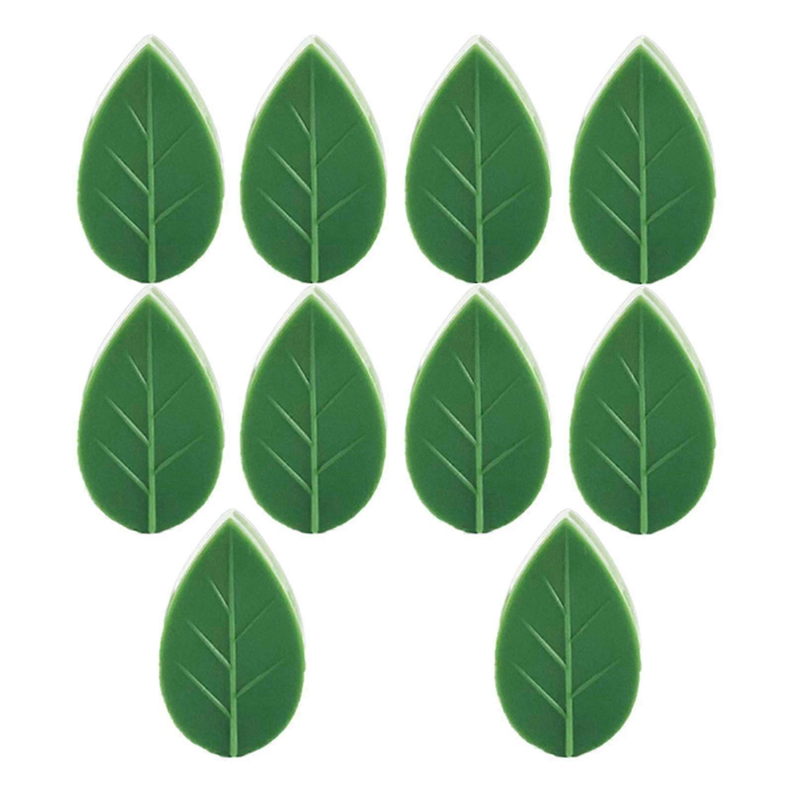 10/20/30 Pcs Plant Climbing Wall Fixing Clips Fixed Buckle Leaf Clips Green Leaf Simulation For