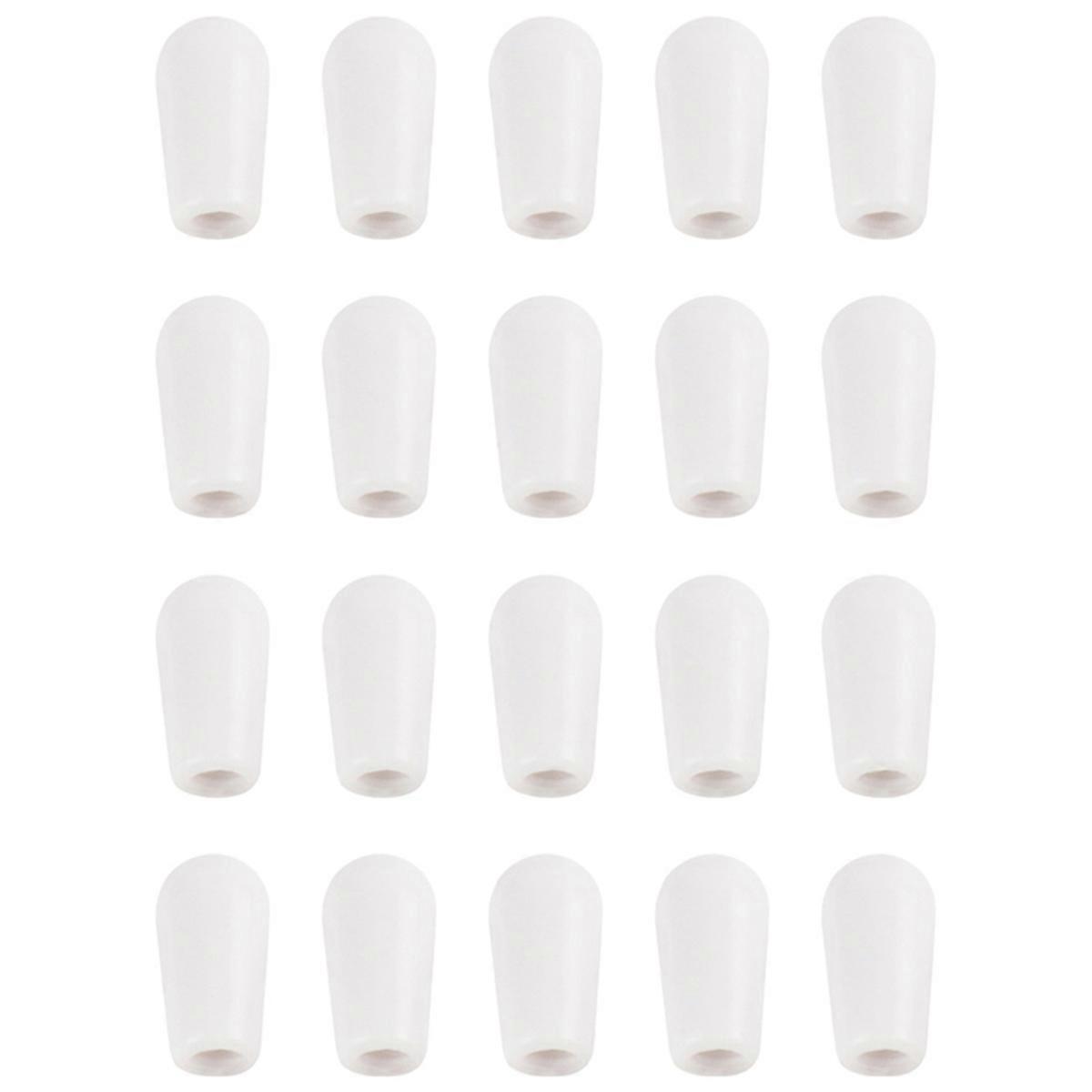 White 20Pcs Metric M3.5/ Guitar 3 Way Toggle Switch Tip