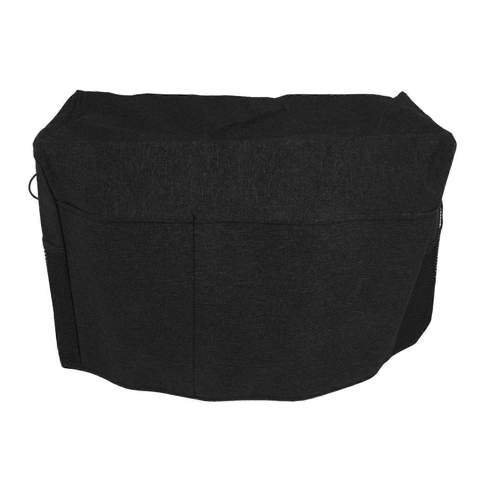 Multifunctional Sewing Machine Cover, 600D Oxford Fabric, with Storage Pockets, for Accessories, Black