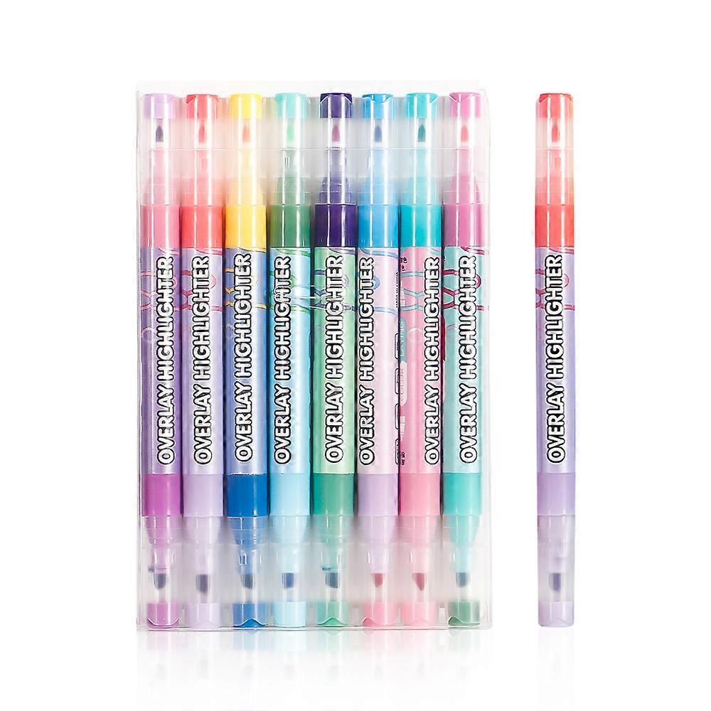 INF Doppelseitiger Textmarker mit zwei Farben 8