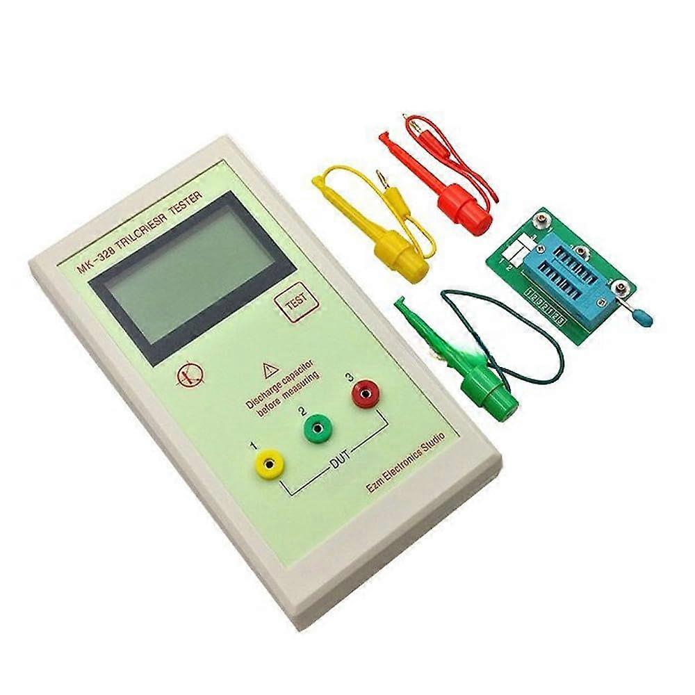 Portable LCD Display Capacitance Resistance Tester Transistor ESR Multimeter with Auto Range and Compact Design