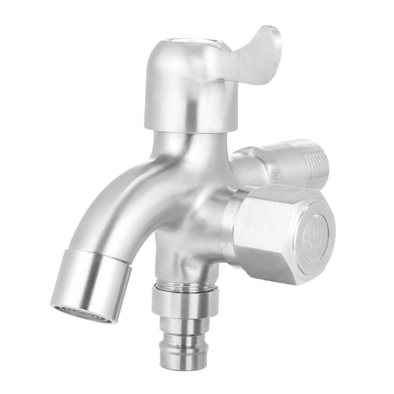 Stainless Steel Dual Purpose Faucet for Washing Machine Utility Sink Water Tap with Versatile Design for Long Term Use