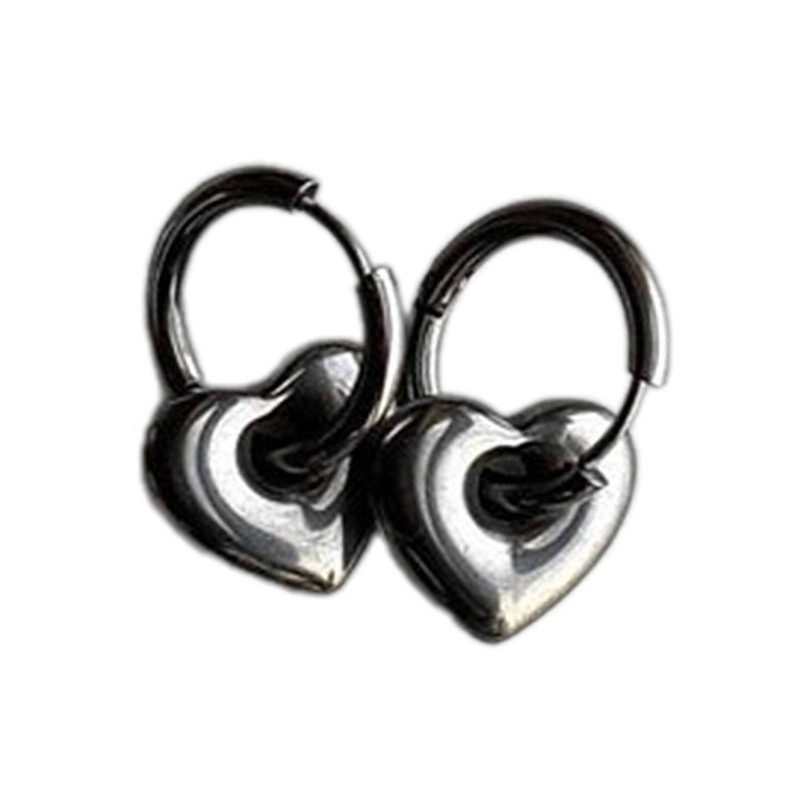 Fashion Earring Plum Blossom/Star/Moon/Heart Shaped Earrings Comfortable Hoop Ear Rings Lightweight Jewelry Ornament