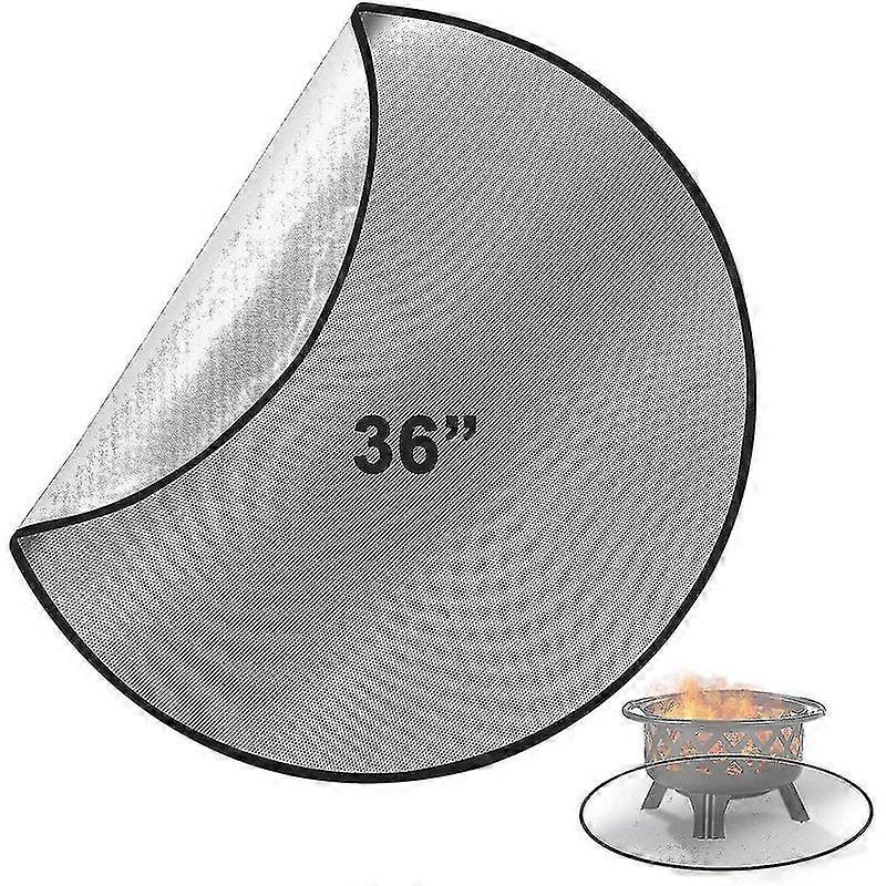 Fire Pit Mat For Decking, Heat Resistant Fireproof Mat For Wood Burning Fire Pit