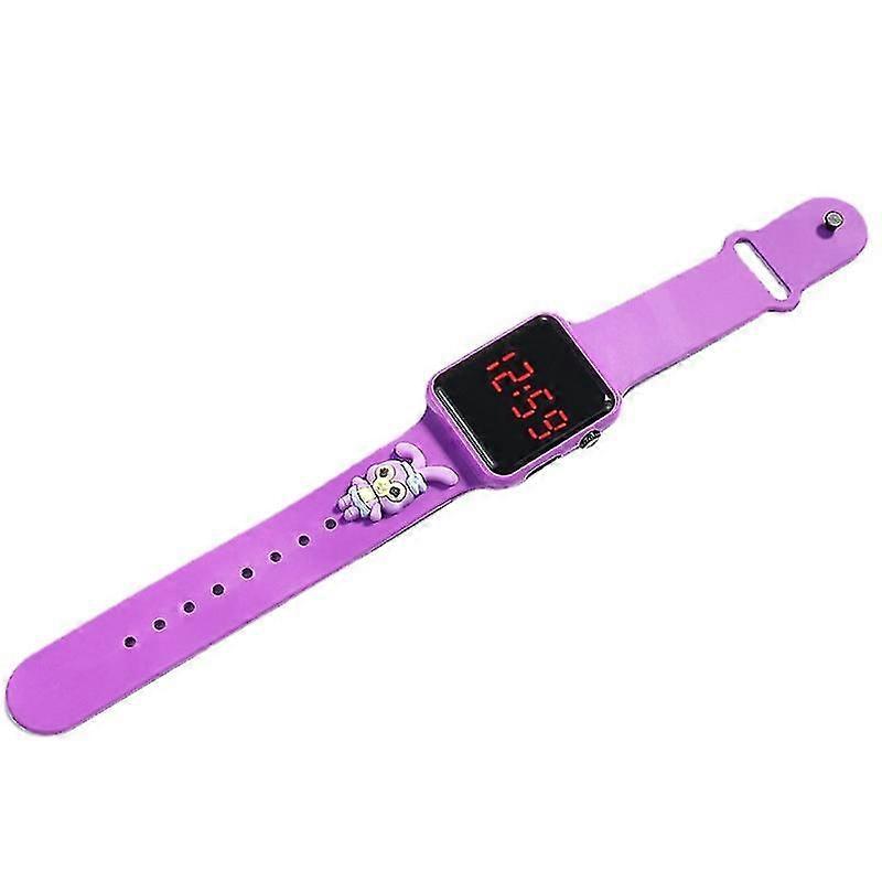 Barn square docka armband ledde elektronisk klocka